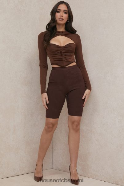 House of CB verona suklaa side sykli shortsit Z000Z980 vaatetus
