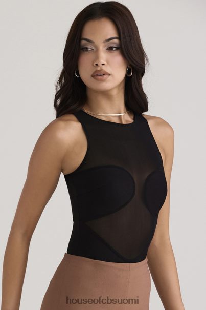 House of CB chiara musta hihaton bandage-body Z000Z718 vaatetus