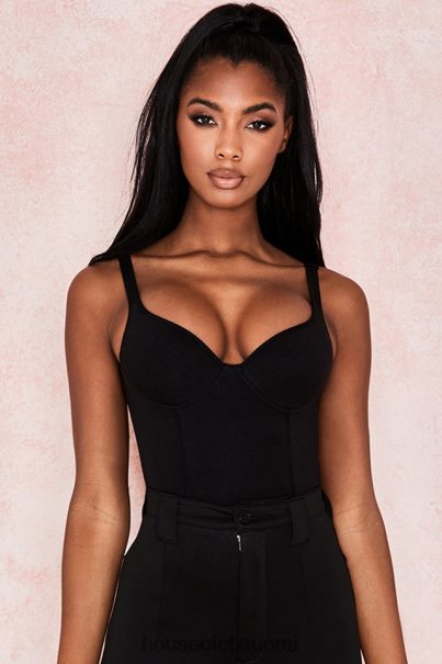 House of CB imani black marl soft jersey body Z000Z811 vaatetus