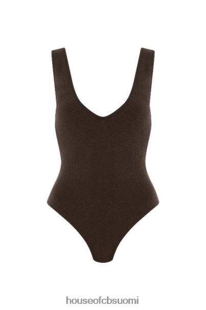 House of CB karisa ruskea v-aukkoinen body Z000Z770 vaatetus