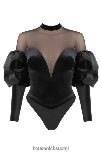 House of CB monique musta sametti ja tylli body Z000Z775 vaatetus