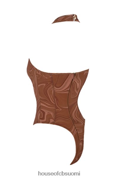 House of CB sabine cocoa pyörrekuvioinen riimu body Z000Z752 vaatetus