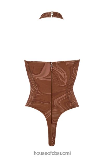 House of CB sabine cocoa pyörrekuvioinen riimu body Z000Z752 vaatetus