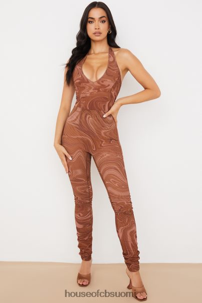 House of CB sabine cocoa pyörrekuvioinen riimu body Z000Z752 vaatetus