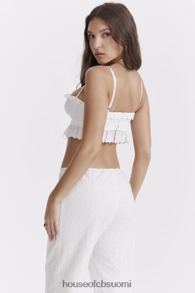House of CB federica valkoinen broderie anglais bralette toppi Z000Z674 vaatetus