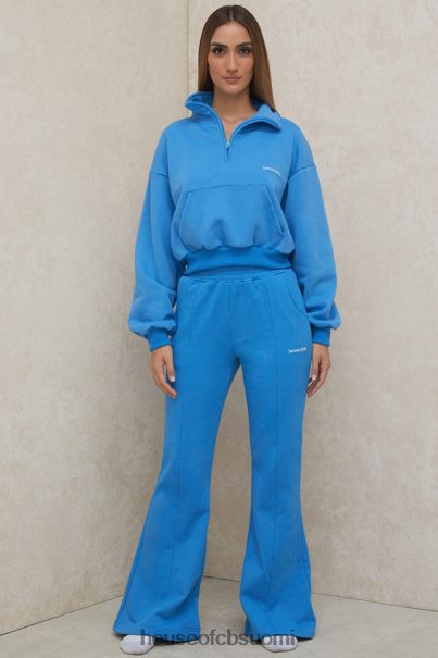 House of CB mitch blue lyhennetty vetoketjullinen pusero Z000Z790 vaatetus