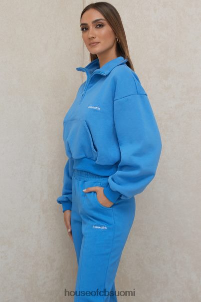House of CB mitch blue lyhennetty vetoketjullinen pusero Z000Z790 vaatetus