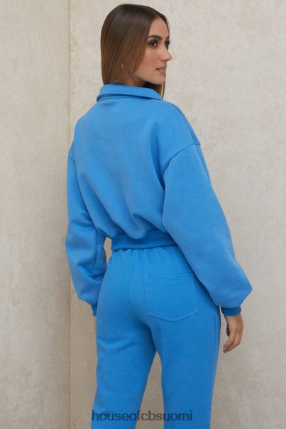 House of CB mitch blue lyhennetty vetoketjullinen pusero Z000Z790 vaatetus
