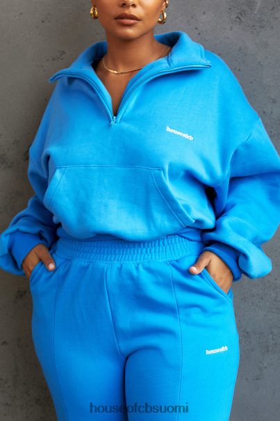House of CB mitch blue lyhennetty vetoketjullinen pusero Z000Z790 vaatetus