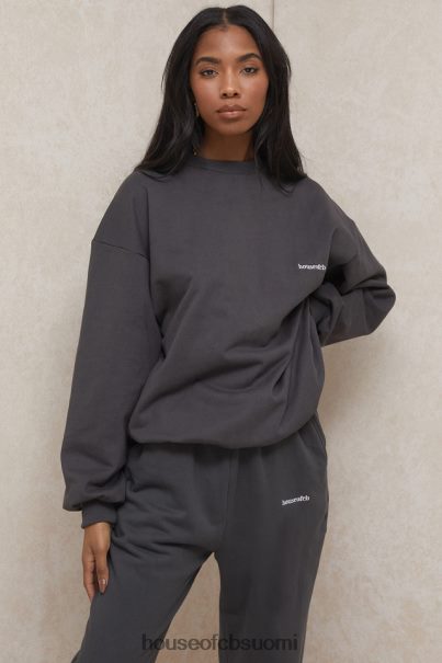 House of CB tommy charcoal oversize crewneck collegepaita Z000Z801 vaatetus