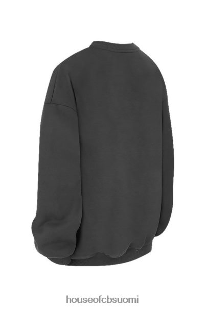 House of CB tommy charcoal oversize crewneck collegepaita Z000Z801 vaatetus
