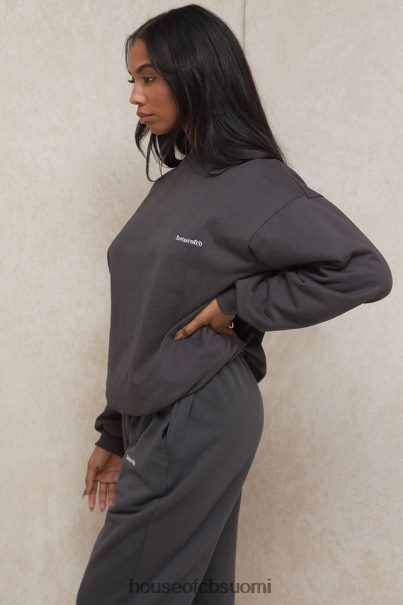 House of CB tommy charcoal oversize crewneck collegepaita Z000Z801 vaatetus