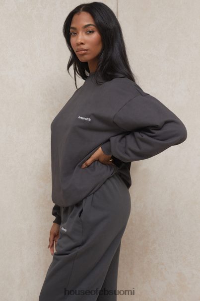 House of CB tommy charcoal oversize crewneck collegepaita Z000Z801 vaatetus