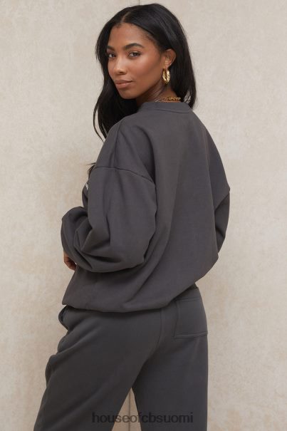 House of CB tommy charcoal oversize crewneck collegepaita Z000Z801 vaatetus