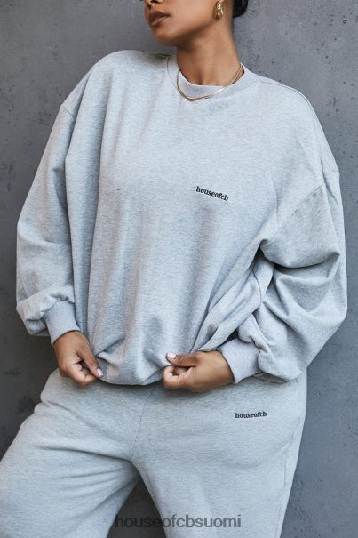 House of CB tommy grey ylisuuri pyöreäkaula-paita Z000Z803 vaatetus