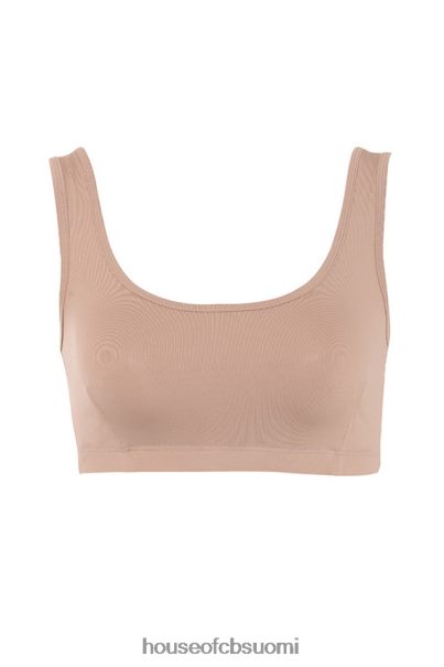 House of CB abbey mocha stretch jersey rajattu toppi Z000Z812 vaatetus