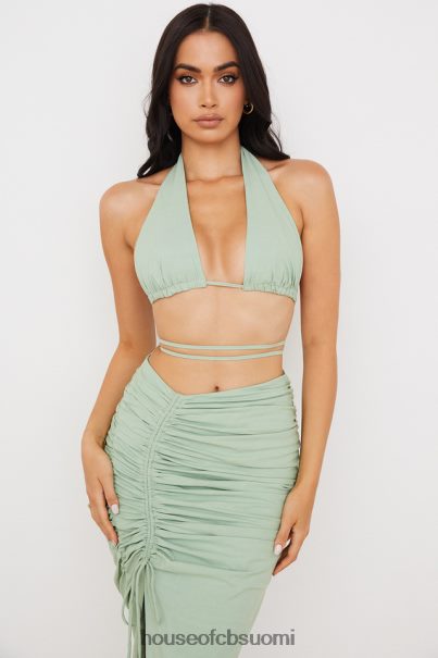 House of CB calypso salvia riimu kaula rypytetty bustier toppi Z000Z753 vaatetus