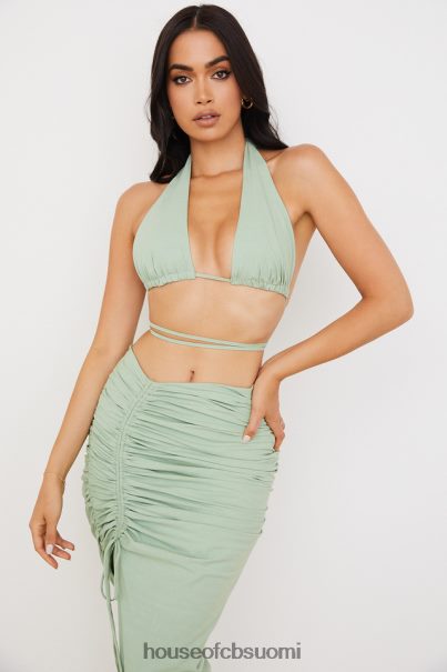 House of CB calypso salvia riimu kaula rypytetty bustier toppi Z000Z753 vaatetus
