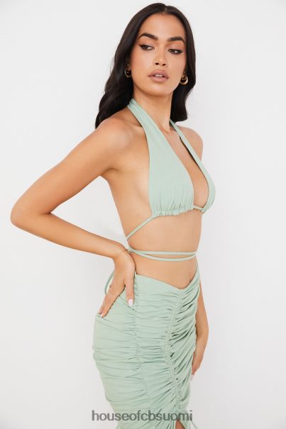 House of CB calypso salvia riimu kaula rypytetty bustier toppi Z000Z753 vaatetus