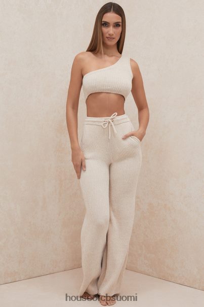 House of CB charlie cream chenille one shoulder crop toppi Z000Z781 vaatetus