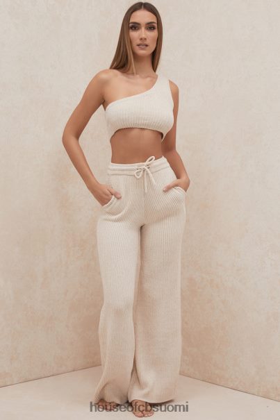 House of CB charlie cream chenille one shoulder crop toppi Z000Z781 vaatetus