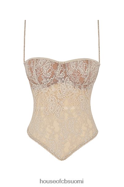 House of CB fernanda cream paisley pitsinen toppi Z000Z702 vaatetus