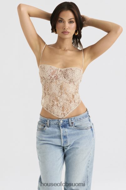 House of CB fernanda cream paisley pitsinen toppi Z000Z702 vaatetus