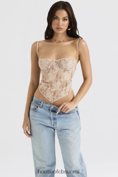 House of CB fernanda cream paisley pitsinen toppi Z000Z702 vaatetus