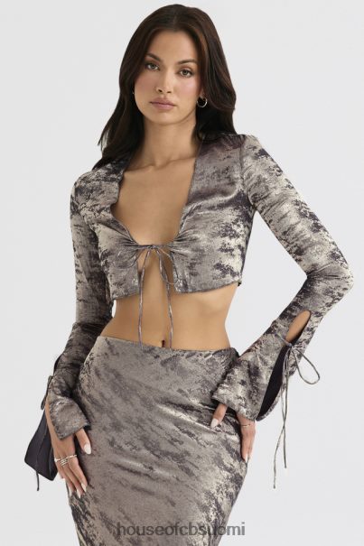 House of CB giulia pewter shimmer samettisatiini toppi Z000Z705 vaatetus