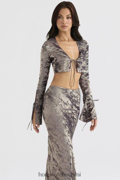 House of CB giulia pewter shimmer samettisatiini toppi Z000Z705 vaatetus