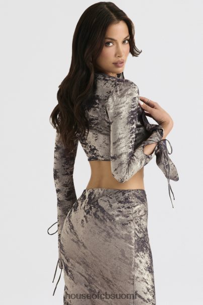 House of CB giulia pewter shimmer samettisatiini toppi Z000Z705 vaatetus