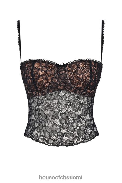 House of CB jacinta musta pitsi cami toppi Z000Z686 vaatetus