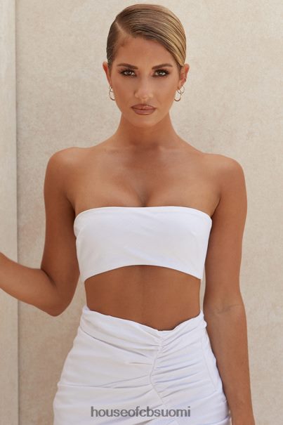 House of CB tanice valkoinen pellava mix bandeau toppi Z000Z805 vaatetus