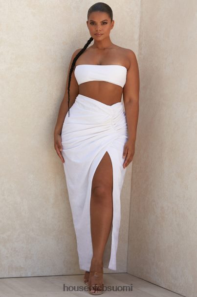House of CB tanice valkoinen pellava mix bandeau toppi Z000Z805 vaatetus