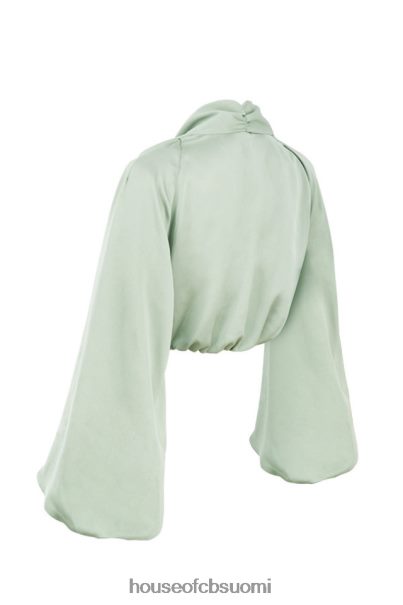 House of CB tosca salvia silkkinen satiininen uppopusero Z000Z807 vaatetus