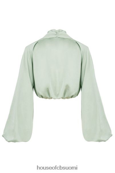 House of CB tosca salvia silkkinen satiininen uppopusero Z000Z807 vaatetus