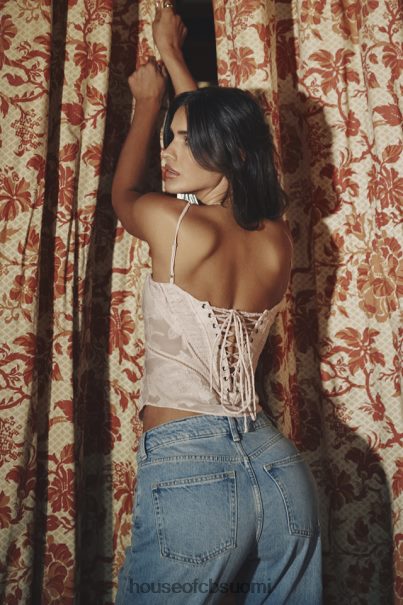 House of CB Lisette vaaleanpunainen kukkainen pitsinen camisole Z000Z704 vaatetus