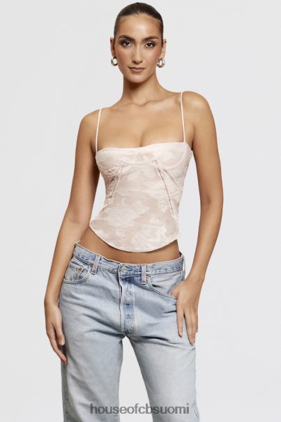 House of CB Lisette vaaleanpunainen kukkainen pitsinen camisole Z000Z704 vaatetus