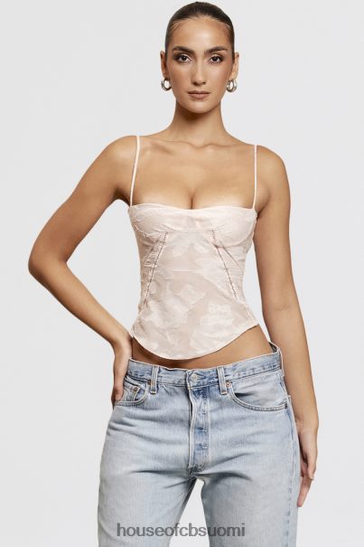 House of CB Lisette vaaleanpunainen kukkainen pitsinen camisole Z000Z704 vaatetus