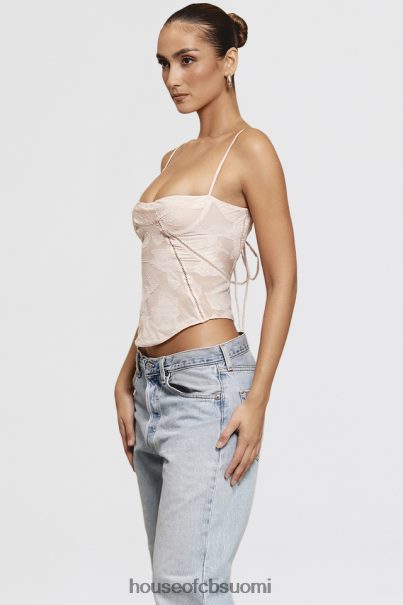 House of CB Lisette vaaleanpunainen kukkainen pitsinen camisole Z000Z704 vaatetus