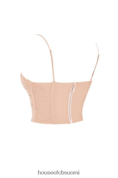 House of CB Lottie beige mesh drape corset Z000Z80 vaatetus