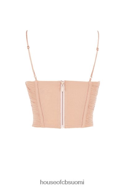 House of CB Lottie beige mesh drape corset Z000Z80 vaatetus