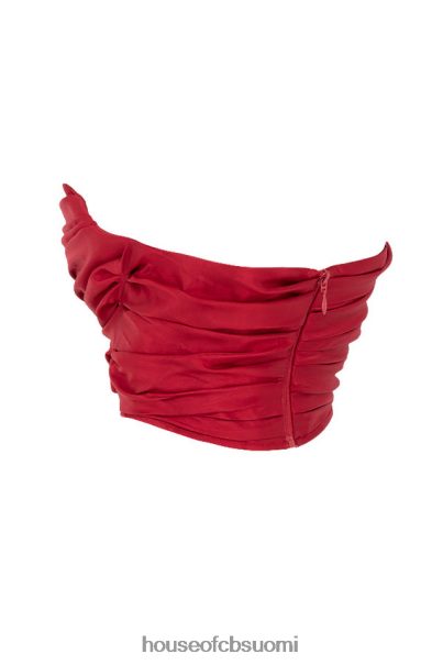 House of CB ari red taffeta draped korsetti Z000Z95 vaatetus