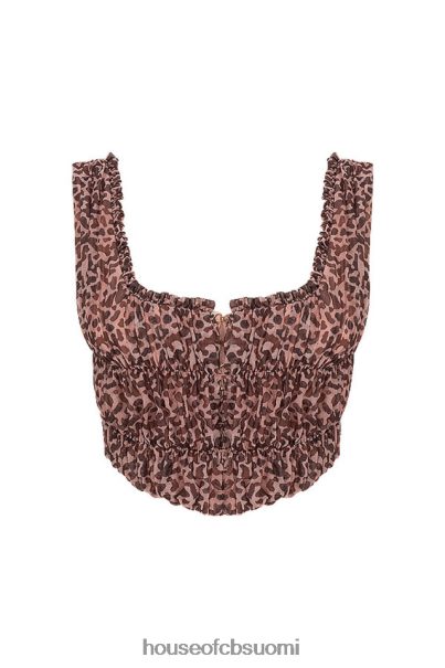 House of CB carly animal print ruched korsetti Z000Z93 vaatetus