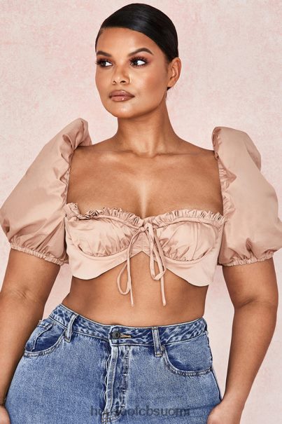 House of CB hedy kameli puff sleeve bralet Z000Z107 vaatetus
