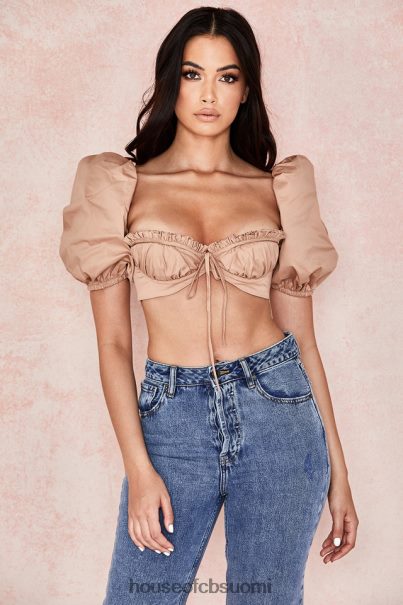 House of CB hedy kameli puff sleeve bralet Z000Z107 vaatetus