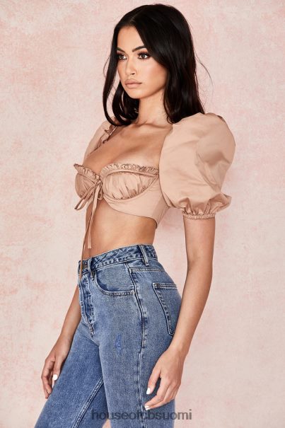 House of CB hedy kameli puff sleeve bralet Z000Z107 vaatetus