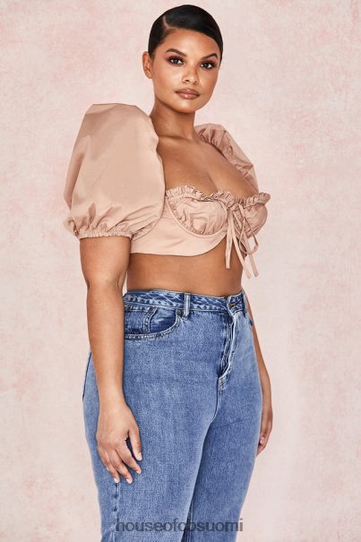 House of CB hedy kameli puff sleeve bralet Z000Z107 vaatetus