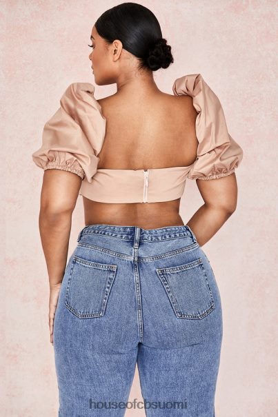 House of CB hedy kameli puff sleeve bralet Z000Z107 vaatetus
