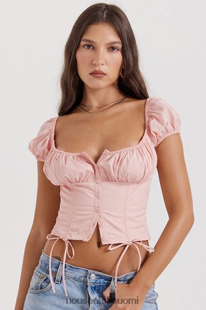 House of CB kitty vauvan pinkki rypytetty toppi Z000Z19 vaatetus